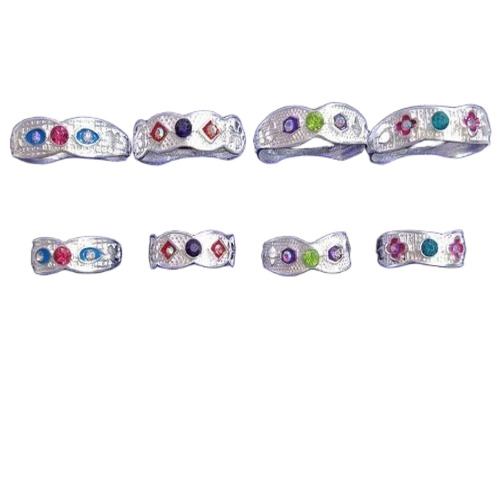 Polished Toe Rings - Color: Silver