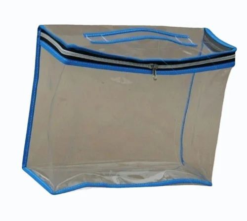 Pvc Zipper Bags - PVC, 10 Kg Capacity, Transparent | Zipper Closure, Eco Friendly, Water Resistant, Fine Finish