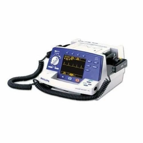 Biphasic Defibrillator Machine - 7" Color TFT Display, White, 280x330x220mm, Durable, New