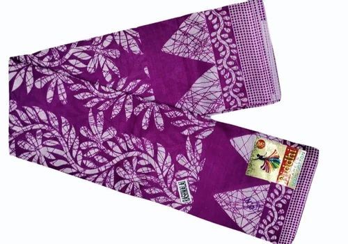 Casual Wear Cotton Printed Saree - 5.5 m Multi Color Lightweight Soft & Breathable | Elegant Design Quick Dry Comfortable Fit