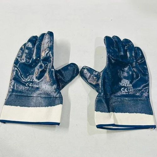 Comfortable Pvc Blue Safety Gloves