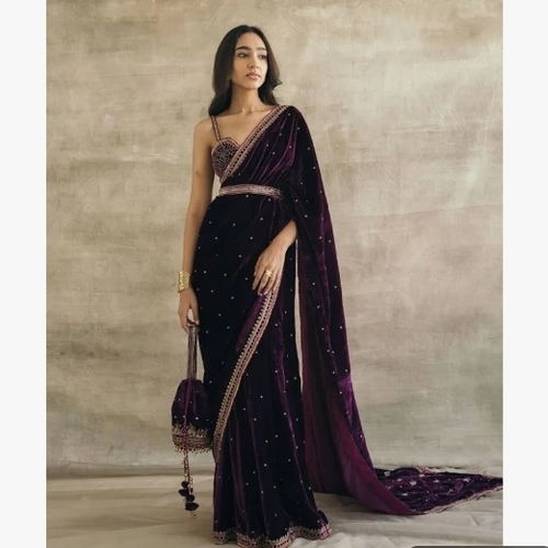 Fancy Velvet Saree