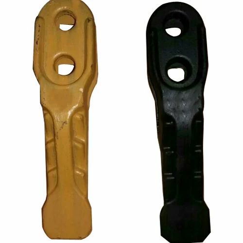 Metal Jcb Excavator Tooth Point - Metal, Yellow & Black, Fine Finished | Durable, High Efficiency, 6 Month Warranty