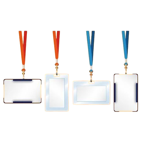 Office Id Card - Plastic Rectangular Plain Pattern | Lightweight Durable Fine Finished