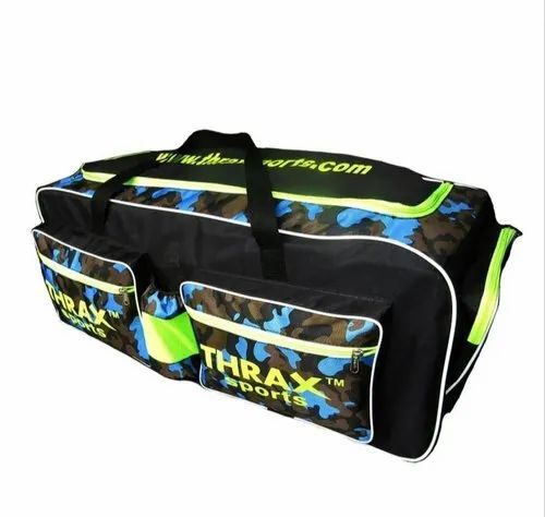 Polyester Black Printed Cricket Kit Bag