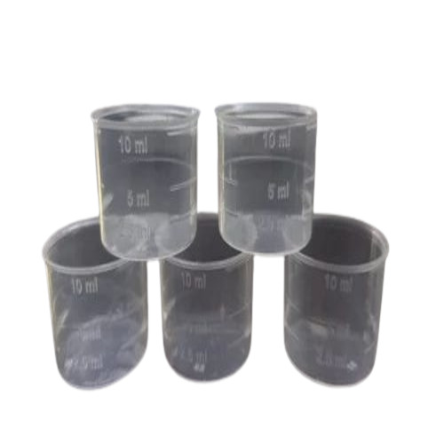 10ml 22mm Measuring Cups - Plastic, Transparent, 1.50 gm | Room Temperature Storage, Custom Size