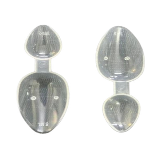 5ml Measuring Spoon - Plastic, 5ml, Transparent | Pharmaceutical Application, Round Shape, Good Quality
