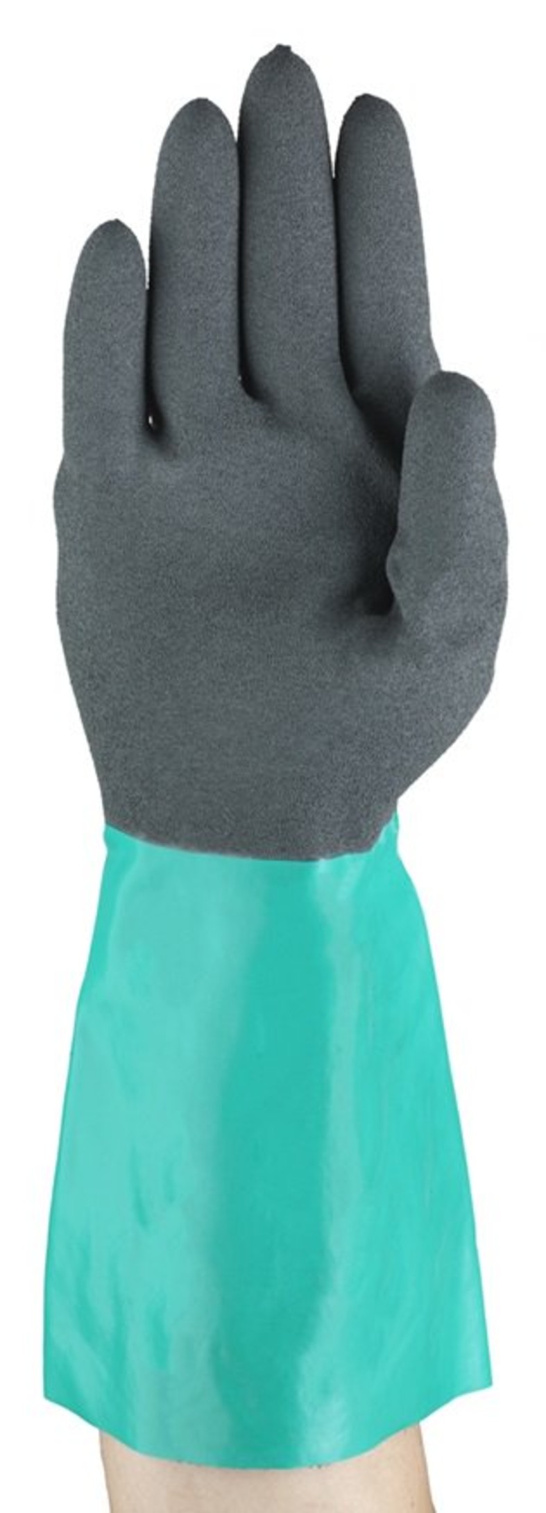Ansell Alphatec 58-535b Chemical Gloves - Color: Grey