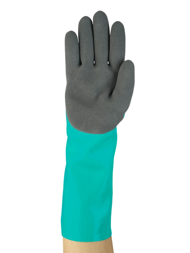 Ansell Alphatec 58-735 Anti-Static Chemical Gloves - Color: Grey