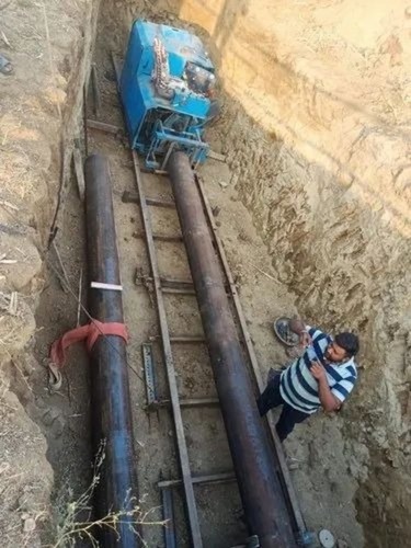 Horizontal Boring Machine - Cast Iron, 4 to 12 Inch Bore Size, Blue | Semi-Automatic, Industrial Use