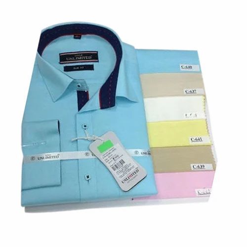Mens Plain Sky Blue Shirt - Cotton, Various Sizes, Sky Blue | Anti UV, Breathable, Quick Dry, Anti Wrinkle, Comfortable Fit
