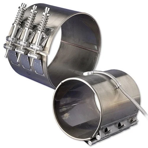 Mica Band Heater - Metal, Silver, 240V Electric | Industrial Use, High Temperature Up to 500Â°C