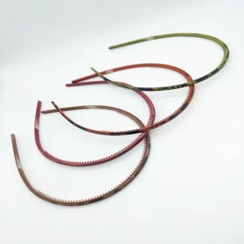 4mm Tiger Print Headband - Plastic, Multicolor, Custom Size | Good Quality, Female