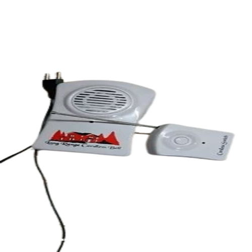7w Musical Door Bell - Plastic, White, Electric, Rectangular | Wired Battery Powered, Musical Tune