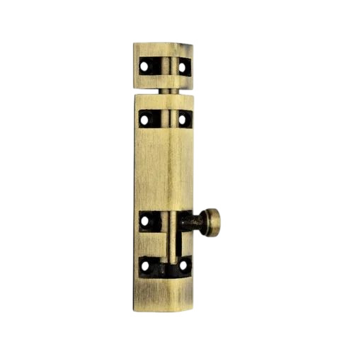 Aluminium Pyramid Tower Bolt - 4 Inch 8 mm Rod Thickness Golden | Durable Anti-Corrosion Screw-In Mount