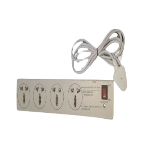 Electrical Extension Boards - Iron, Rectangle, White, 220V | Durable, Heat Resistant, Flexible, Overheating Protection