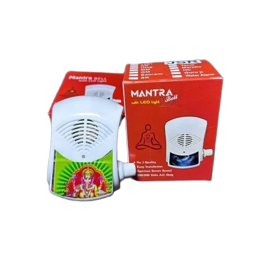 Electronic Door Bells - Plastic, White, Wired | Battery Powered, Musical Sound, 220V Electrical Fancy