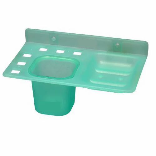 Green Color Plastic Soap Dish