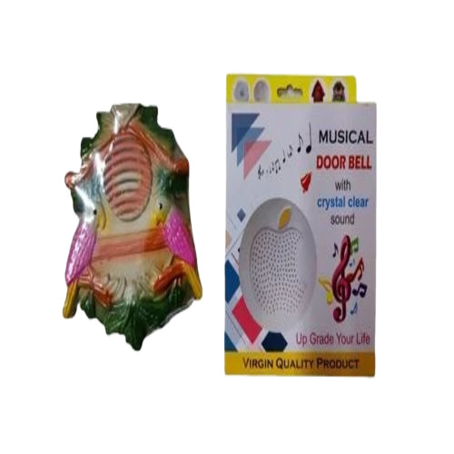 Musical Doorbell - Plastic, White, Wired | Electrical Fancy, 220V, Battery Powered, Polished Finish