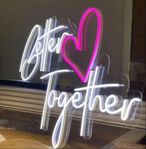 Neon Sign Board - Acrylic Body, Custom Shape, All Colors LED | Indoor Use