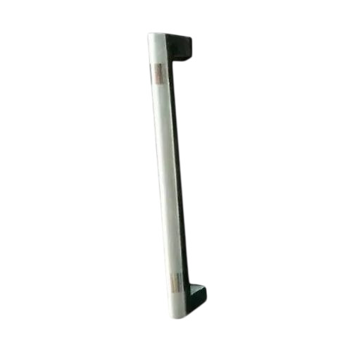 Polished Door Handle - Aluminum, Standard Size, Silver, Polished Finish | Durable, Anti Corrosion, Screw-In Mounting, Industrial Use