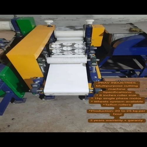 Semi-automatic Pani Puri Making Machine, 10000 Pcs/hr - Stainless Steel, 250mm Width, Silver, 1 Hp | Eco Friendly, High Efficiency, Good Quality