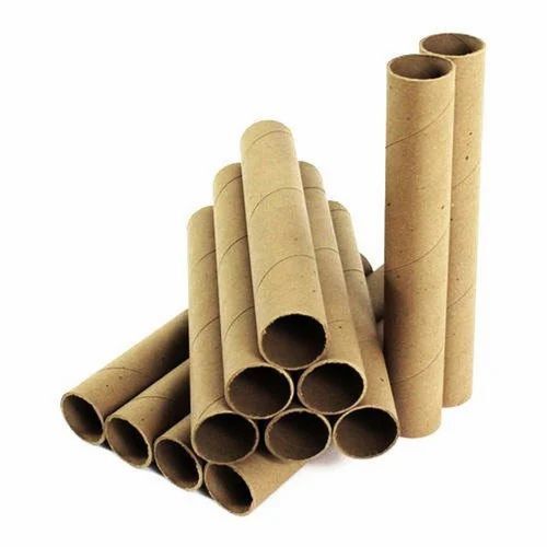 Spiral Paper Tube - Paper, Standard Size, Brown | Eco Friendly, Round Shape, Packaging Use