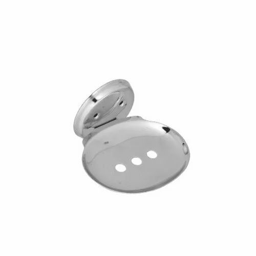 Stainless Steel Oval Soap Dish - Various Sizes, Silver | Corrosion Resistant, Rust Proof, Glossy Polished Finish, Wall Mounted