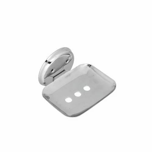 Stainless Steel Rectangular Soap Dish - Various Sizes, Silver | Corrosion Resistant, Rust Proof, Glossy Finish, Wall Mounted