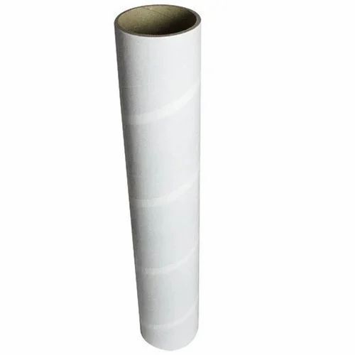 White Paper Core Tube - Paper, Standard Size, White | Eco Friendly, Round, Packaging Use