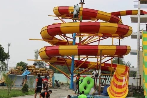 54 Float Tube Slide - FRP with Gelcoat, 54 ft Height | Slides for Kids, Play House Equipment