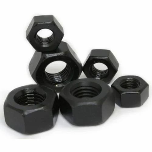 Black Hex Nut - Color: .