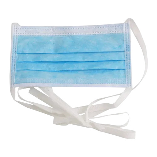 Blue 3 Ply Surgical Face Mask - Non Woven Blue, 3-Layer Filter Protection, Elastic Ear Loops and Adjustable Nose Clip