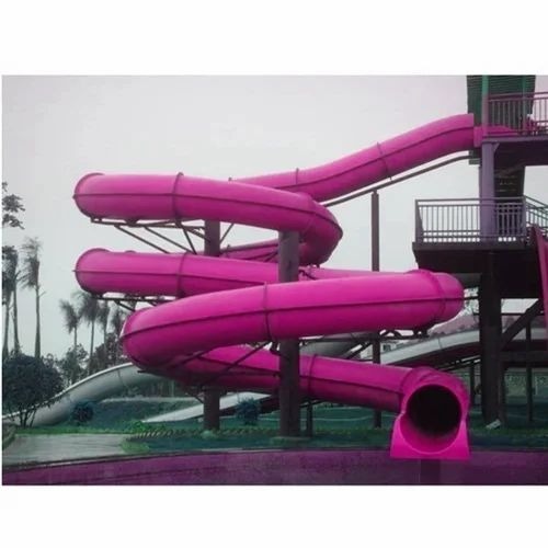 Frp Typhoon Tunnel Water Park Slide
