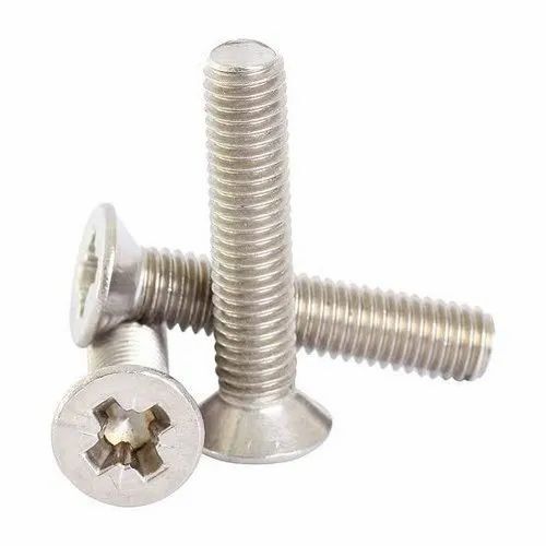 High Tension Steel Csk Bolt - A Grade Silver, Standard Size | Round Head, Industrial Use, Durable, Long Lasting