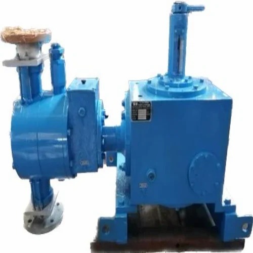 Hydraulically Operated Diaphragm Pump - Mild Steel, Three Phase, 150-1090 LPH, 3.5 Kg./Sq.Cm | Blue, Electric, Industrial Use