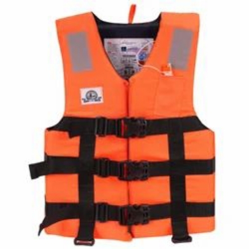 Life Jackets - Neoprene Foam, Standard Size, Orange | Sleeveless V-Neck, Zipper Closure, Breathable, Skin-Friendly, Waterproof