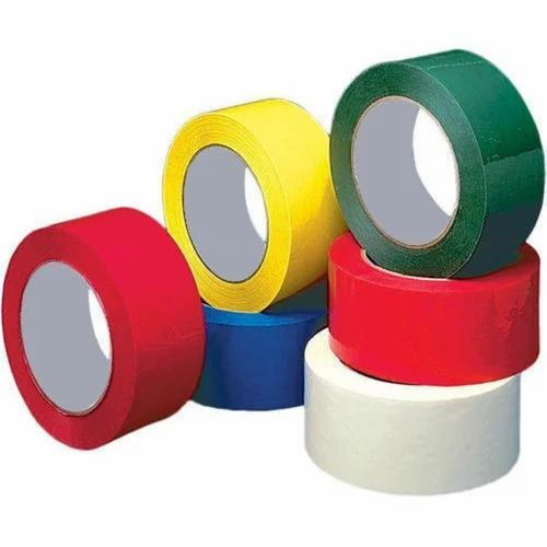 Multi Color Cello Tape - BOPP 1 Inch x 40m, Single Side Adhesive, Eco Friendly, Water Resistant, Fine Finish