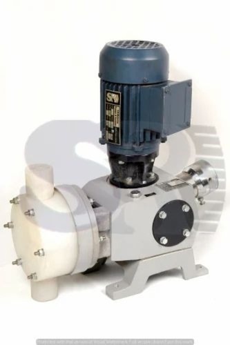 Ptfe Diaphragm Pump - Ss316, Pp Material, White & Blue, Electric, 1.1 kW, Manual Control