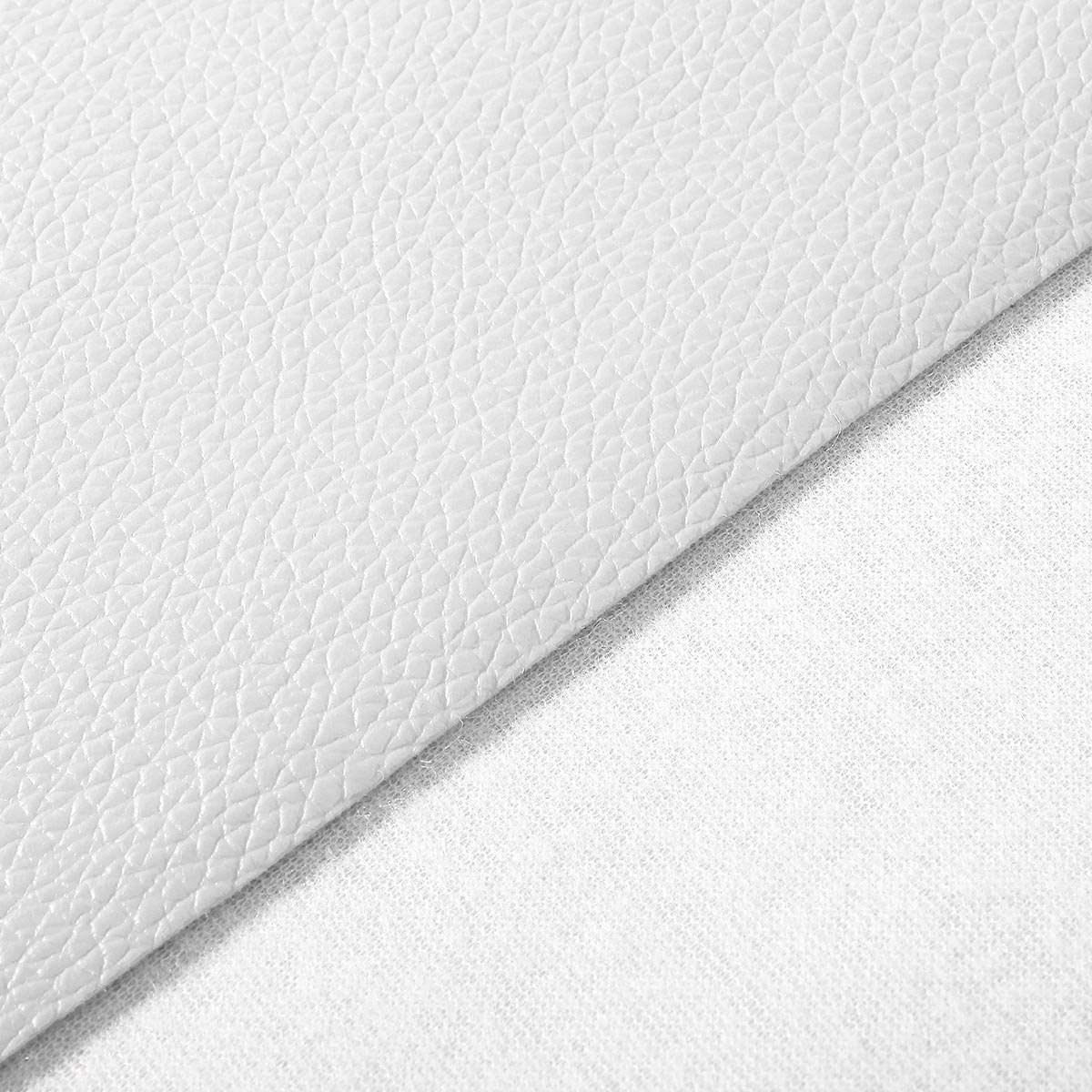 Rexine Cloth Fabric - Rexine Material White Textured | Water Resistant Scratch Resistant Flexible Upholstery Use