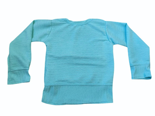 Sky Blue Polyester Readymade Blouse