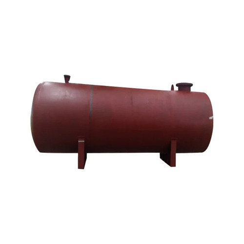 10000 L Furnace Oil Storage Tank - Stainless Steel, Reddish Brown | Cylindrical Design, Heat and Corrosion Resistant