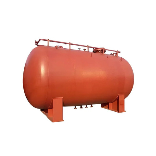 10000 L Oil Storage Tank - Mild Steel, 10000 L, Reddish Brown | Industrial Use, Corrosion Resistant, Durable