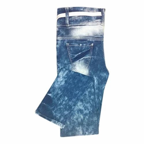 Blue Casual Denim Jeans - Denim, Various Sizes, Blue, Relaxed Fit, Breathable, Anti UV, Quick Dry, Machine Washable