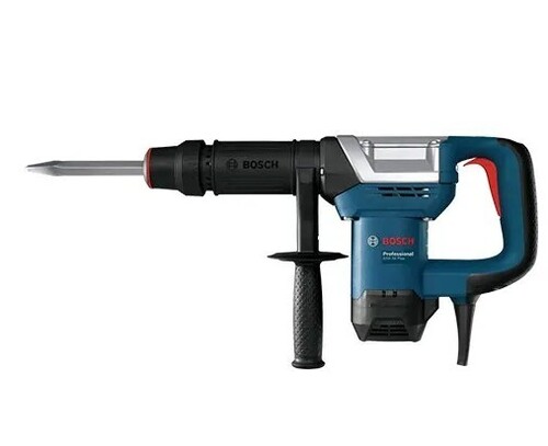 Bosch Demolition Hammer GSH500 - Metal, 103x458x235 mm, Multi Color, 1.1 kW Power, 7.8J Impact Energy, Electric Manual Operation, 6 Months Warranty