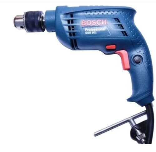 Bosch Gsb 501 Professional Drill Machine - Plastic Blue 500W 0-3150 RPM Variable Speed 1.5 Kg 6 Months Warranty