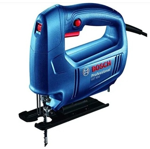 Bosch Jigsaw Machine Gst 650 - Blue, 300 W, 0-28000 Rpm, 8 Mm Collet Chuck, 1.5 Kg Weight, Durable Square Shape