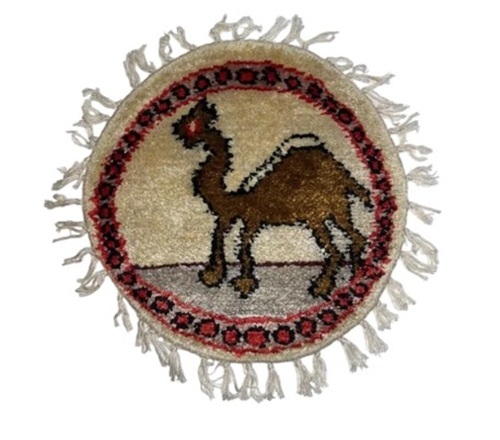 Camel Embroidered Table Cover