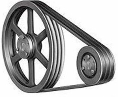 Classic Industrial V Belts - Rubber, All Sizes, Black | Hard, Flexible, Strong Grip, Shock Absorbing, Heat & Oil Resistant, Abrasion Resistant, Quiet Operation