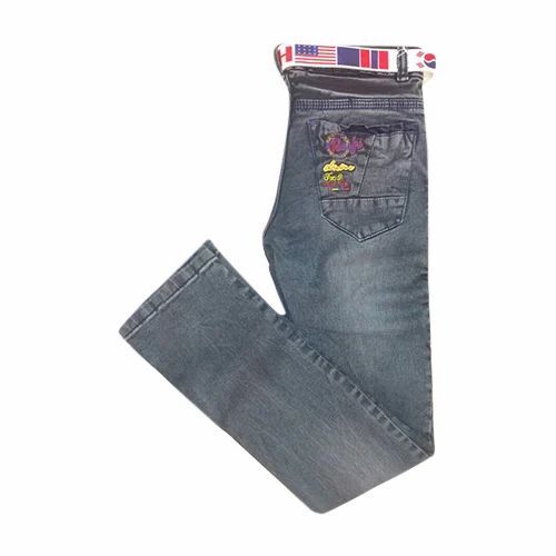 Girls Fancy Denim Jeans - Denim, Various Sizes, Grey | Anti UV, Breathable, Quick Dry, Skinny Fit, Washable, No Fade